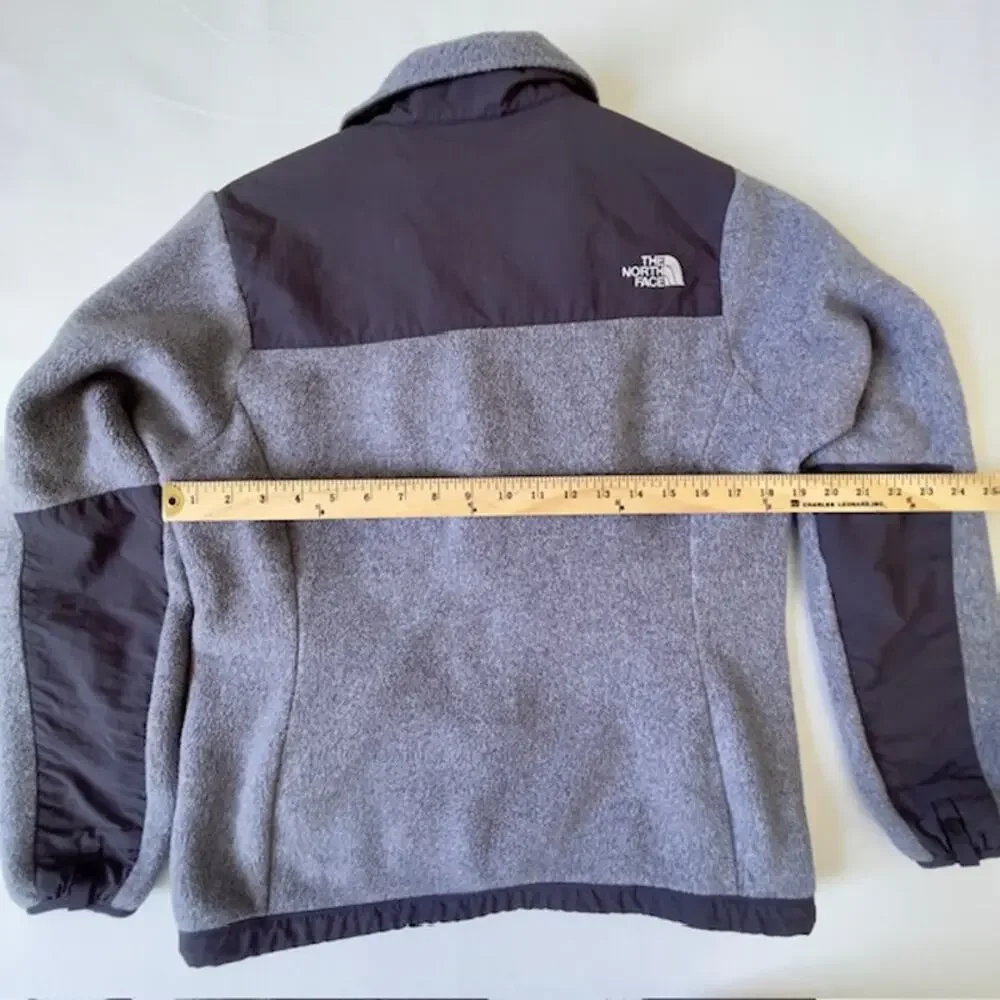 The North Face Polartec Recycled Fleece Jacket Women’s M Gray Full Zip Outdoor